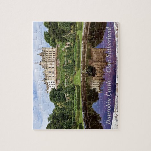 Het Schilderachtig landschap Dunrobin Castle van S Legpuzzel (Verticaal)
