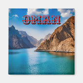 Het Schilderachtig landschap van Oman Magneet (Voorkant)