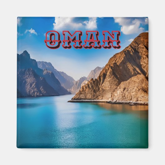 Het Schilderachtig landschap van Oman Magneet (Voorkant)