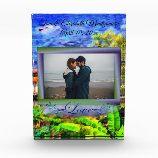 Het Schilderachtig Uitzicht 0819 van de Liefde Fotoblokken (Voorkant)