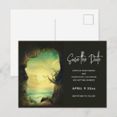 Het Schilderachtig Zee overschrijven sparen de Dat Uitnodiging Briefkaart (Voorkant / Achterkant)