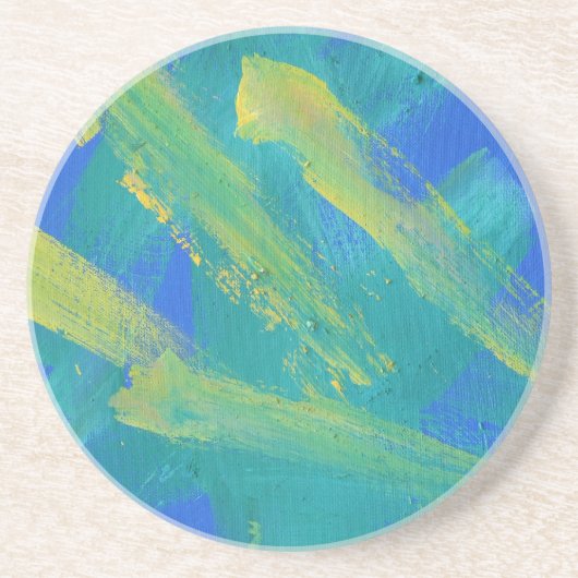 Het schilderen 73 Wish op een Ster Zandsteen Onderzetter (Voorkant)