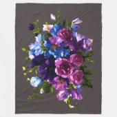 Het schilderen Bloemennevel Om het even welke kleu Fleece Deken (Voorkant)