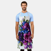 Het schilderen Bloemennevel Om het even welke kleu Schort (Gedragen)