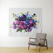 Het schilderen Bloemennevel Om het even welke kleu Wandkleed (In Situ (horizontaal))