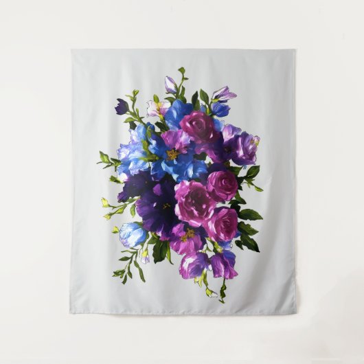 Het schilderen Bloemennevel Om het even welke kleu Wandkleed (Voorkant)