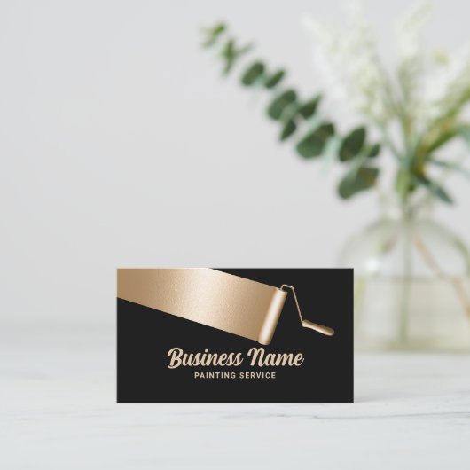 Het schilderen de Dienst Professionele Gouden Huis Visitekaartje (Staand voorkant)