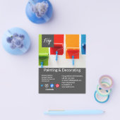 Het schilderen en het verfraaien van bedrijvenflye flyer (Enkel)