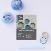 Het schilderen en het verfraaien van bedrijvenflye flyer (Enkel)