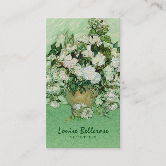 het Schilderen Floral Ontwerper Vloer Stijllijst Visitekaartje (Voorkant)