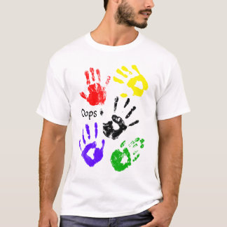Het schilderen Handen Schattige Ambacht Shirt