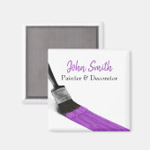 Het schilderen Paars van het Bedrijf van de Dienst Magneet (Voorkant / Achterkant)