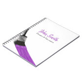 Het schilderen Paars van het Bedrijf van de Dienst Notitieboek (Linkerzijde)