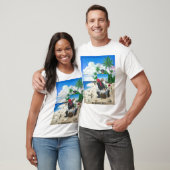 Het schilderen piraat t-shirt (Unisex)
