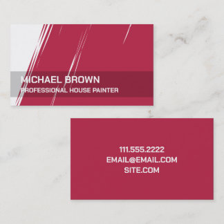 Het schilderen Professionele Schilder Magenta Visitekaartje
