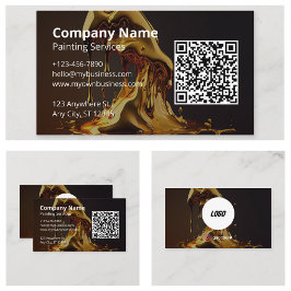 Het schilderen QR Code Visitekaartje