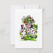 Het schilderen Rozen Rood - Uitnodiging/RSVP Kaart (Voorkant)