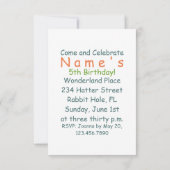 Het schilderen Rozen Rood - Uitnodiging/RSVP Kaart (Achterkant)