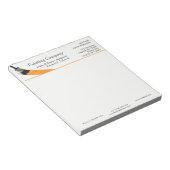 Het schilderen Sinaasappel van het Bedrijf van de  Notitieblok (Schuin)