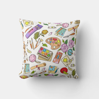 Het schilderen uitrustingen en borstels drukken Si Kussen