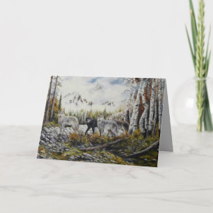 Het Schilderen van Brothers~Oil door David Paul Feestdagen Kaart