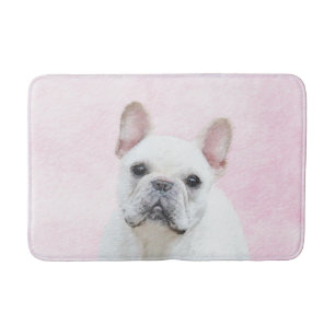 Het schilderen van Bulldog (Cream/White) - Dog Art Badmat