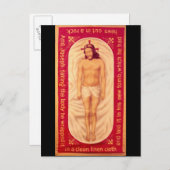 Het schilderen van Christus Briefkaart (Voorkant / Achterkant)