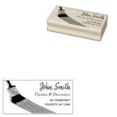 Het schilderen van de BedrijfsBorstel van de Diens Rubberstempel (Gestempeld)