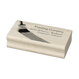 Het schilderen van de BedrijfsBorstel van de Diens Rubberstempel