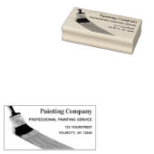 Het schilderen van de BedrijfsBorstel van de Diens Rubberstempel (Gestempeld)