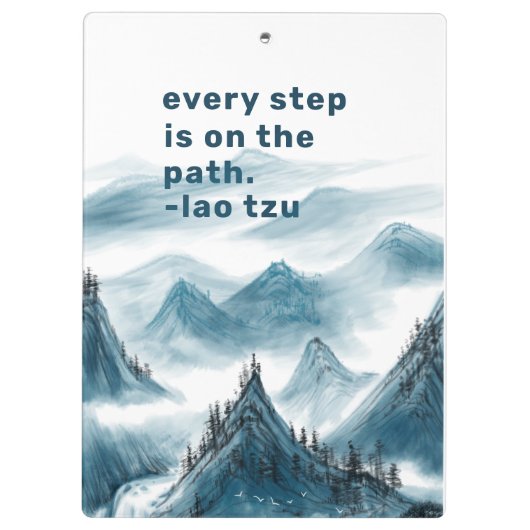 Het Schilderen van de bergen het Landschap Citaat  Klembord (Achterkant)