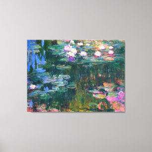 Het Schilderen van de Bloem van de Waterlelies van Canvas Afdruk