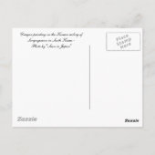 Het schilderen van de draak op het Koreaanse Briefkaart (Achterkant)