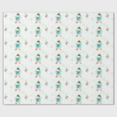 Het schilderen van de draden van de Guinese pier e Cadeaupapier (Vlak)