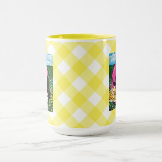 Het schilderen van de GIANT EEGG Koffee Mok (Midden)