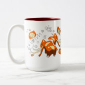 Het schilderen van de grot van Mammoth met Entopti Tweekleurige Koffiemok (Links)