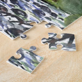 Het Schilderen van de Hemel van bergen de Legpuzzel (Zijkant)