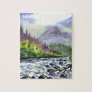 Het Schilderen van de Hemel van bergen de Legpuzzel