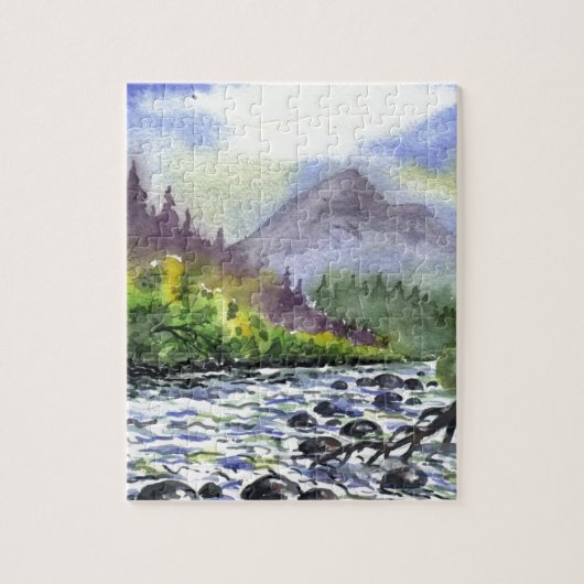 Het Schilderen van de Hemel van bergen de Legpuzzel (Verticaal)