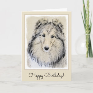 Het Schilderen van de Herdershond van Shetland - Kaart