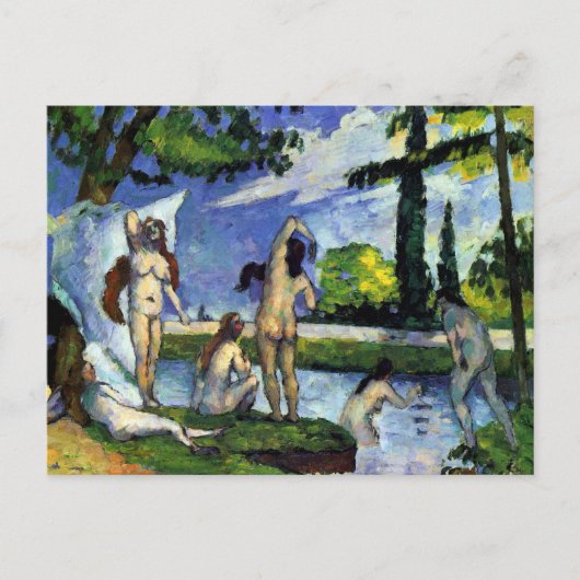 Het schilderen van de impressionist door Cezanne Briefkaart (Voorkant)