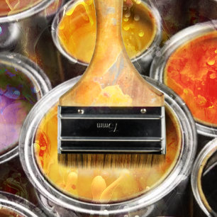 Het schilderen van de Kans van de Baan van de Verf Visitekaartje