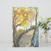 Het Schilderen van de Kunst van de Bladeren van de Briefpapier (Staand voorkant)