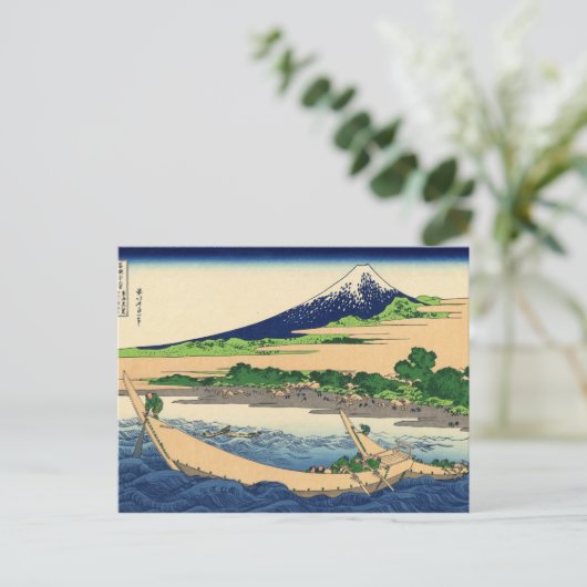 Het schilderen van de Kunst van Hokusai Bergen Briefkaart (Staand voorkant)