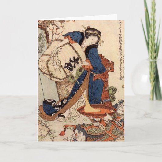 Het schilderen van de Kunst van Hokusai Kaart (Voorkant)