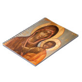 Het schilderen van de Maagd Maria met Jezus Christ Notitieboek (Linkerzijde)