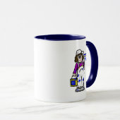 Het schilderen van de Mok van het Koffie van Diva  (Voorkant rechts)