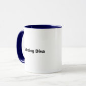 Het schilderen van de Mok van het Koffie van Diva  (Voorkant links)