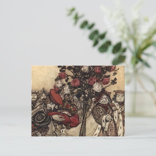 Het schilderen van de Rozen Briefkaart (Staand voorkant)