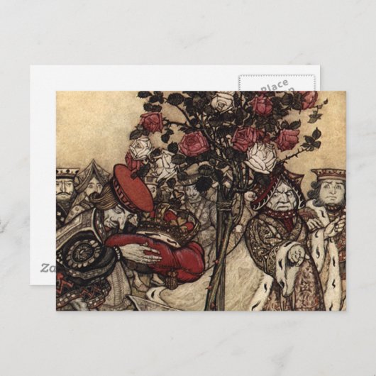 Het schilderen van de Rozen Briefkaart (Voorkant / Achterkant)